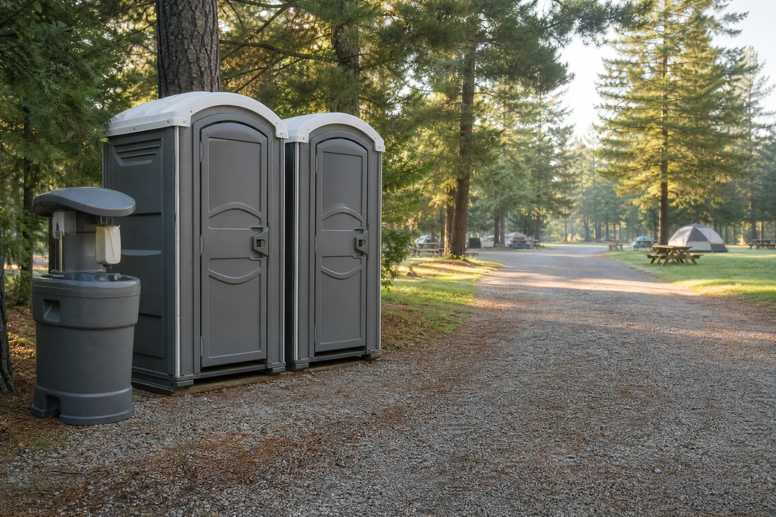 Add hygiene where it matters most portable sanitation setup