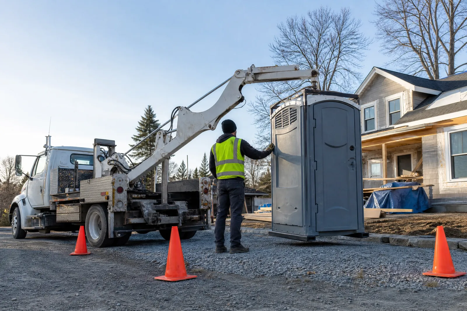 Comfortable event restrooms that keep lines moving portable sanitation setup